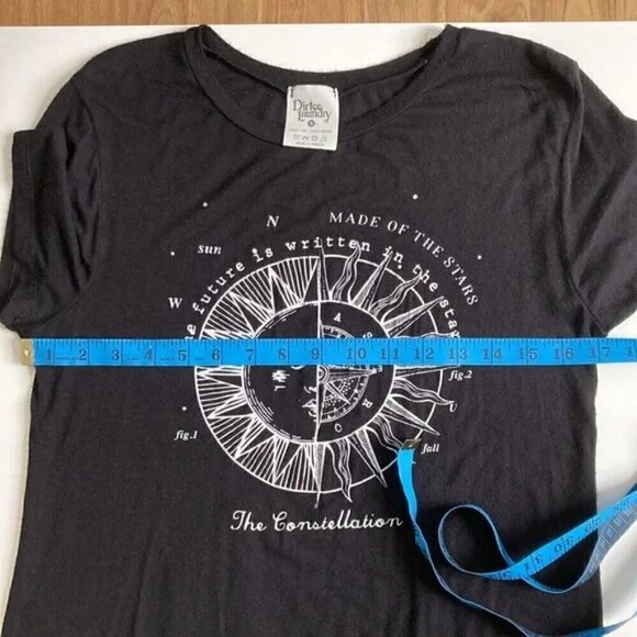 Dirtee Laundry The Constellation Tie Front T-Shirt - Women S - Picture 7 of 10